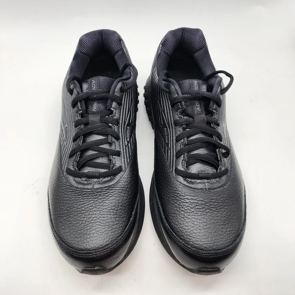 Brooks Addiction Walker 2 Sneakers Women's 10 Black Leather Walking Shoes